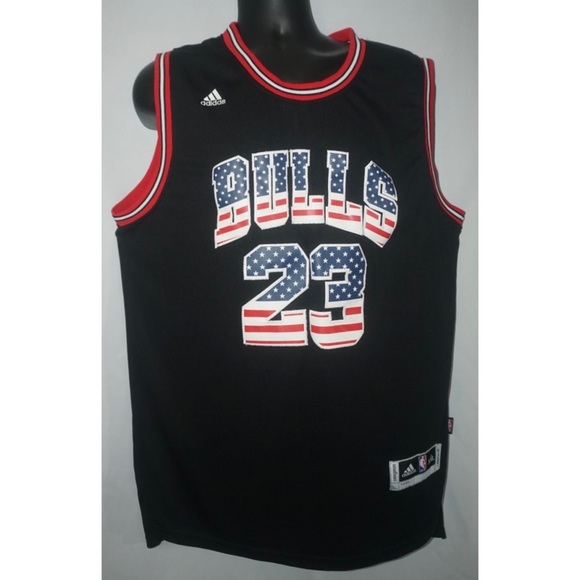 Michael Jordan Chicago Bulls Special Edition 4th of July Jersey  XXL - Picture 1 of 7